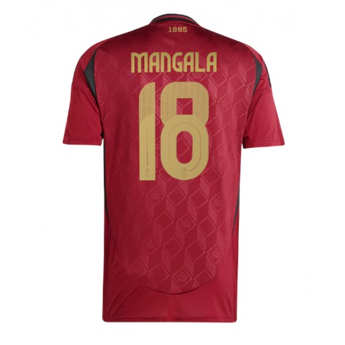 Fotbalové Dres Belgie Orel Mangala #18 Domácí ME 2024 Krátký Rukáv